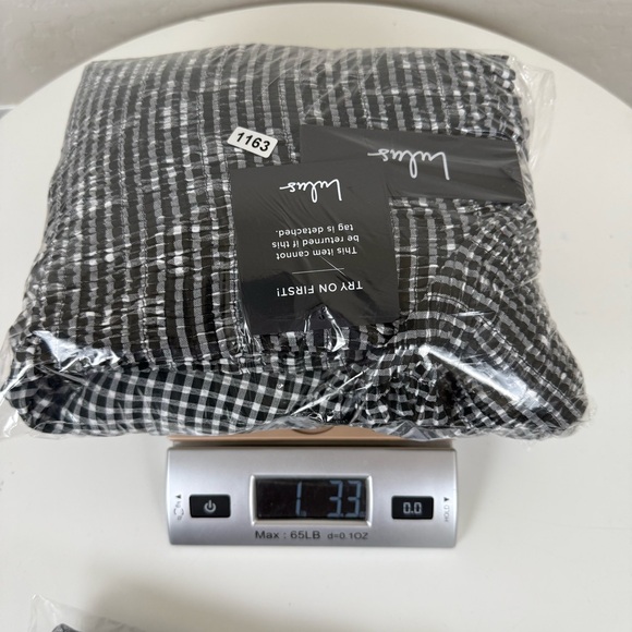 NWT Lulus Patsy Gingham Off Shoulder Maxi Dress - Picture 14 of 14